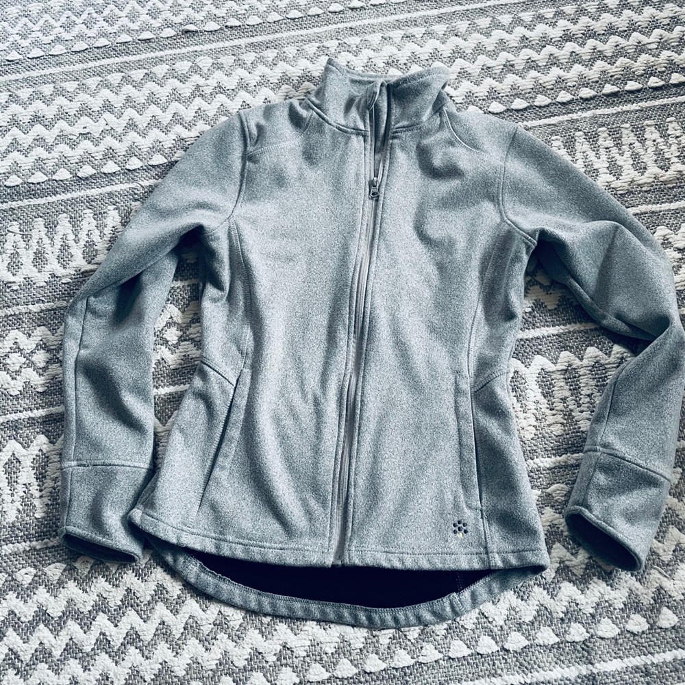 Jacket grey size small athletic apparel gray